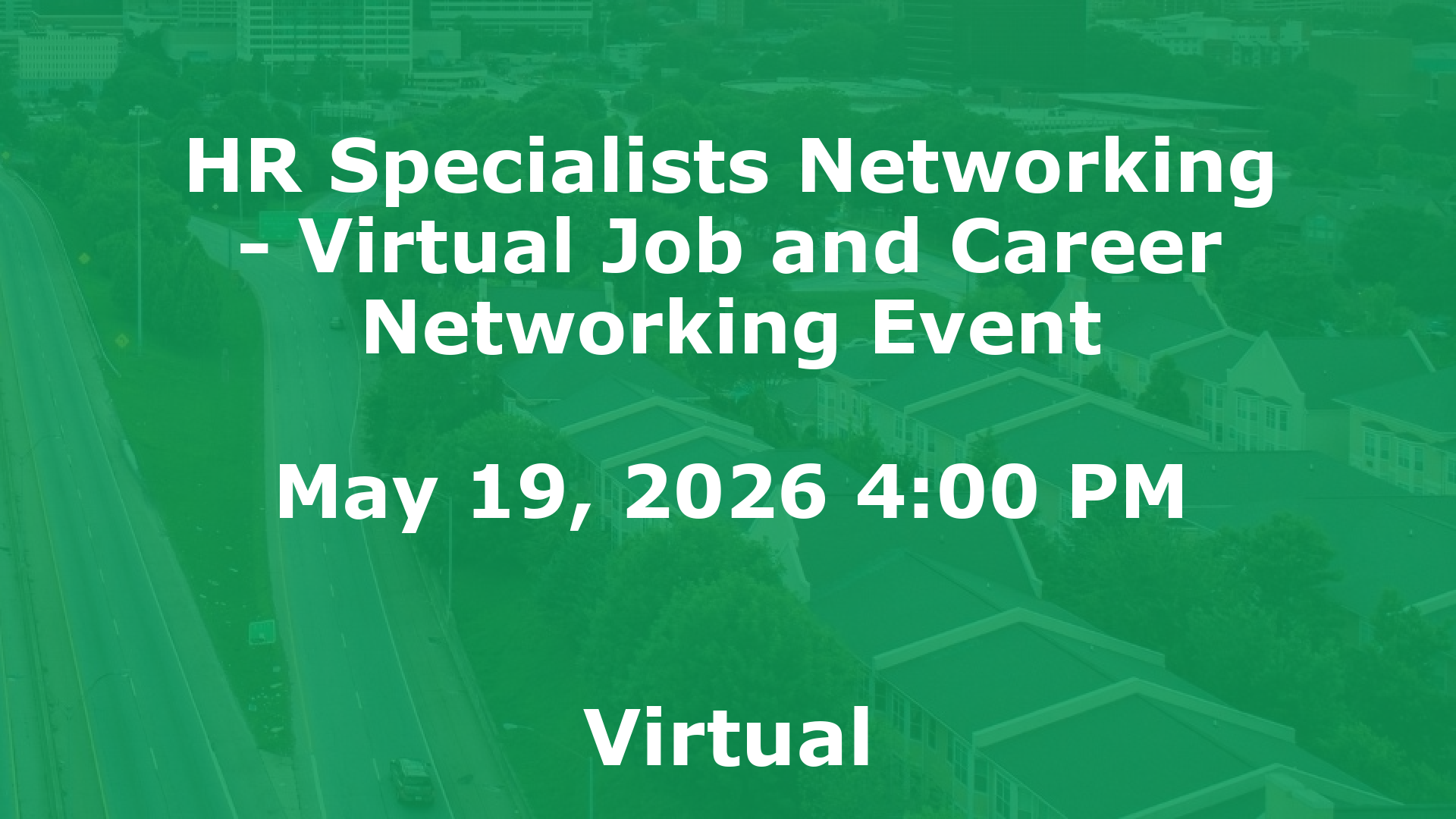 HR Specialists Networking - Virtual Job and Career Networking Event event image